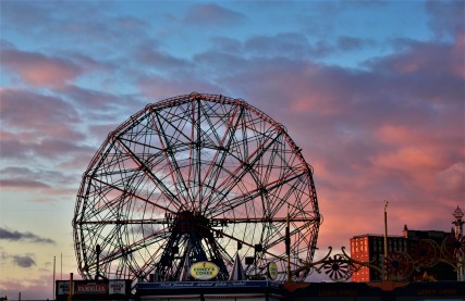 Wonder Wheel At Sunset-Coney Island